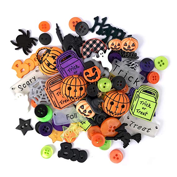            Botones Galore Halloween con botón de plástico Resistente            
