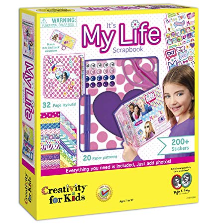  Creativity for Kids Its My Life Scrapbook - Cuaderno de recortes para decorar 