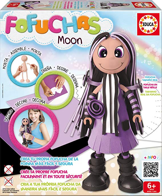  Educa Borrás Fofuchas - Moon Moderna, juego creativo 16116 