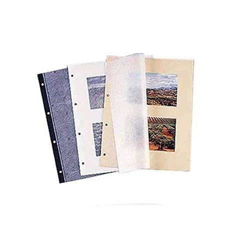            Hama - Cartulinas con papel pergamino para álbum fotográfico con anillas (10 hojas)            