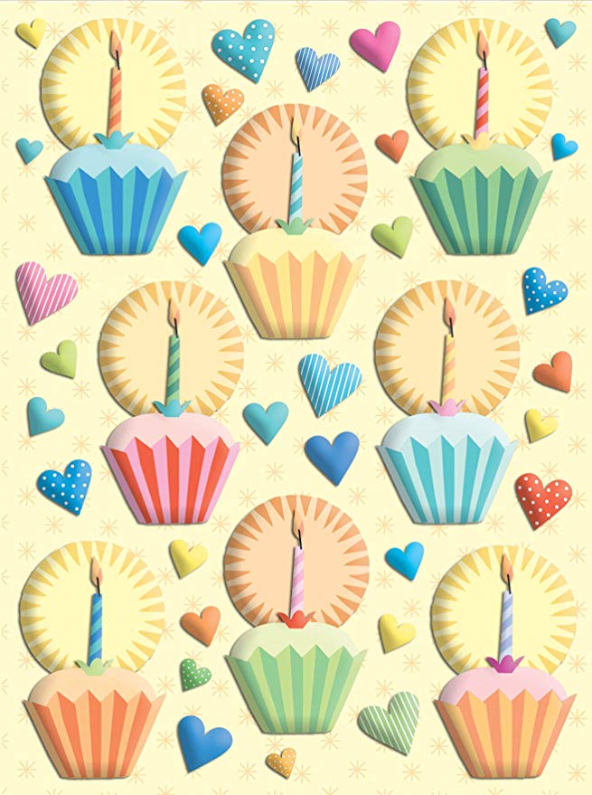  K & Company confeti para tartas y corazones almohada pegatinas 