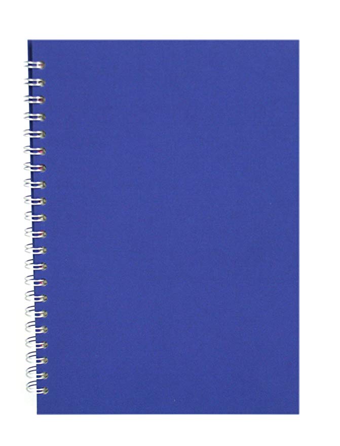  Pink Pig Eco - Cuaderno de bocetos (A4, papel negro, 150 g/m2, 35 páginas), color azul marino 
