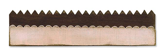  Sizzix: Mini escalope de Concha y dentadas Sobre el Borde para Bricolaje, Color Gris/Negro 